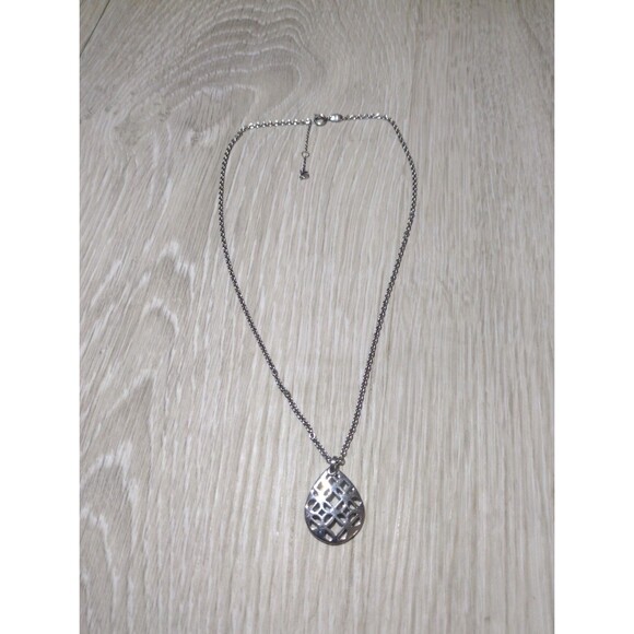 Fossil Heritage D-Link stainless steel necklace - Picture 1 of 6
